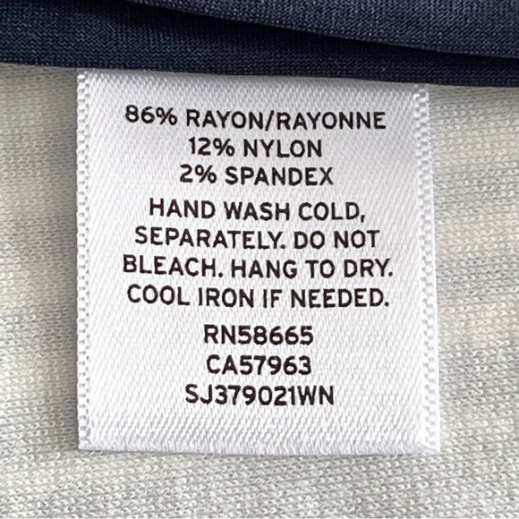 Sejour Navy & White Striped Pencil Skirt Size 3X - Picture 6 of 7